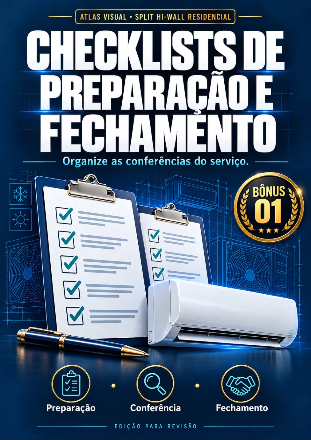 Capa original: Checklists de preparação e fechamento